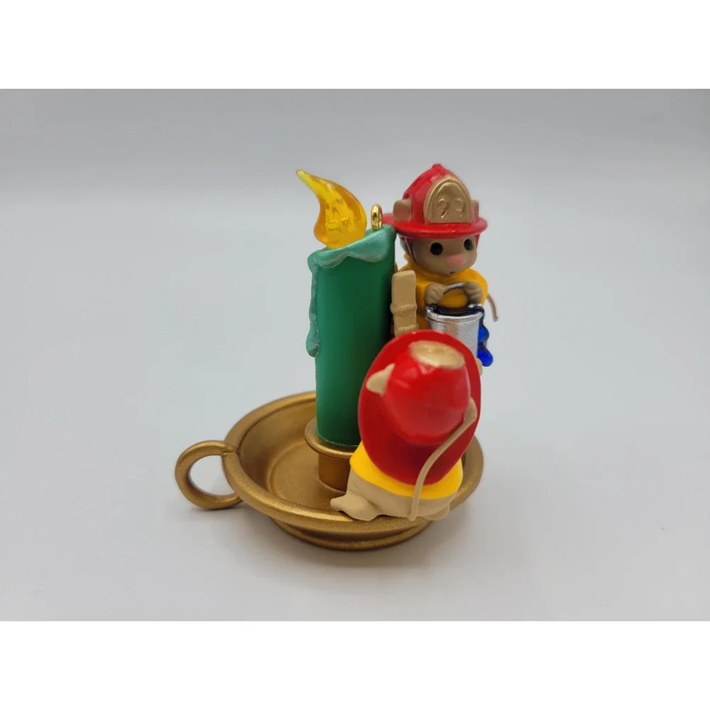 Hallmark‎ Keepsake Ornament 1999 Flame-fighting Friends Mouse Candlestick